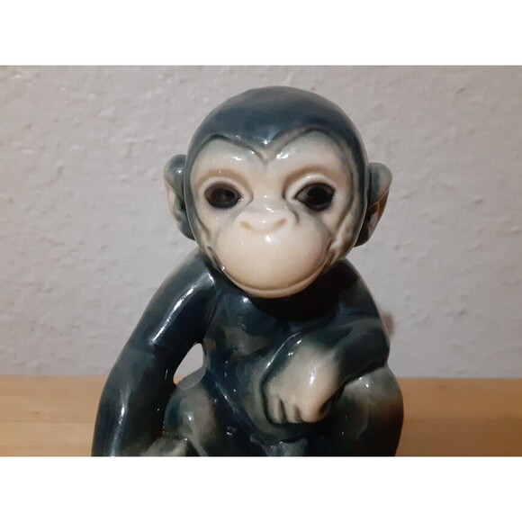 RARE VTG GOEBEL SITTING BABY CHIMPANZEE MONKEY FIGURINE # 541 GERMANY - Picture 11 of 12